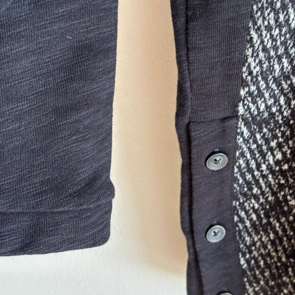 Madewell Womens Wool Blend Raglan Tweed Front Sweater Black Size XS - Picture 9 of 13